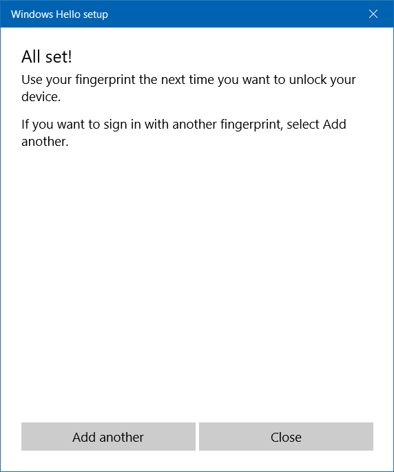 Slik logger du på Windows 10 med fingeravtrykk