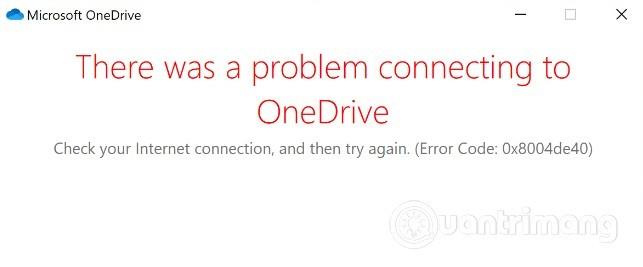 Sådan rettes fejl 0x8004de40 ved synkronisering af OneDrive på Windows 10