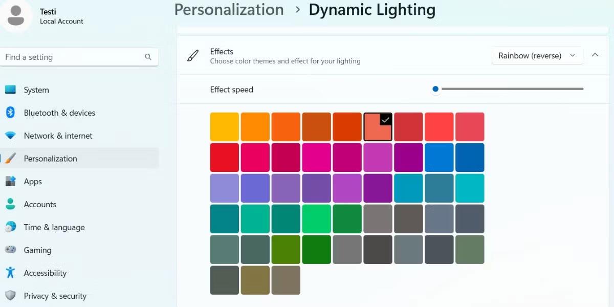 Slik aktiverer du Dynamic Lighting på Windows 11