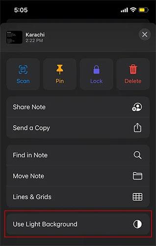 Hur man ändrar bakgrundsfärgen på anteckningar på iOS