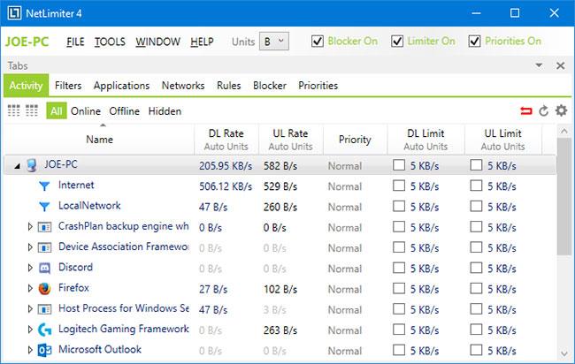 Pārraugiet un saglabājiet interneta ietilpību operētājsistēmā Windows 10