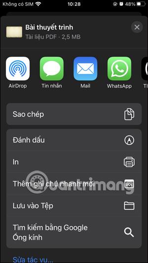 Kako pretvoriti PowerPoint u PDF na iPhoneu