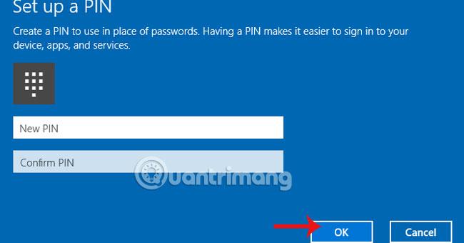 Pokyny pro vytvoření kódu PIN ve Windows 10