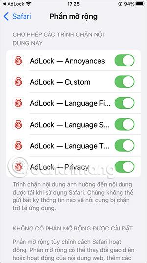 Kaip naudoti „AdLock“ skelbimams blokuoti „Safari iPhone“.