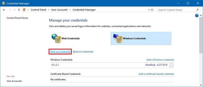 Jak používat Credential Manager ve Windows 10