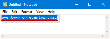 Hur man skapar genväg till Event Viewer på Windows 10-skrivbordet