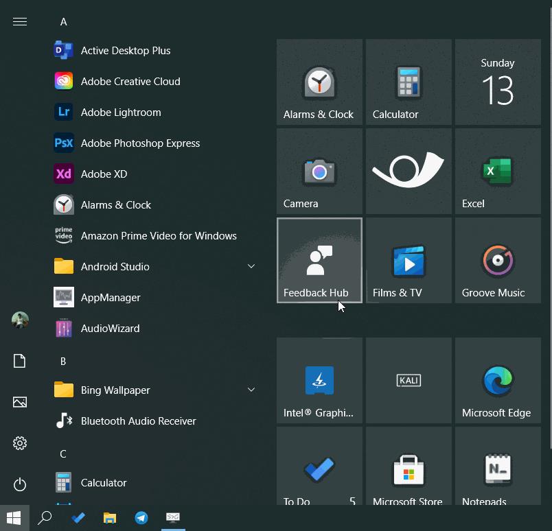 Як активувати нове меню «Пуск» у Windows 10 20H2