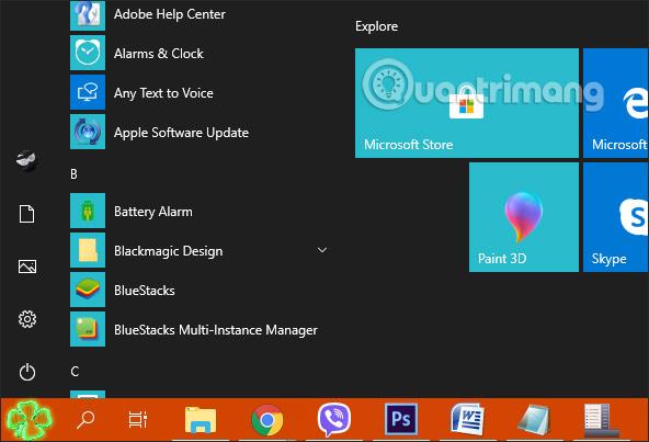 Kā mainīt pogu Sākt operētājsistēmā Windows 10