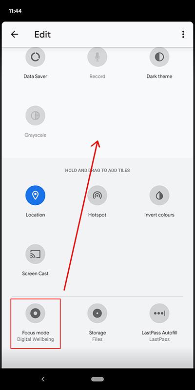 Kuinka aktivoida Focus Mode Android 10