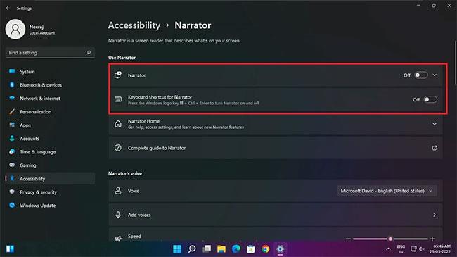 Jak deaktivovat Narrator ve Windows 10/11