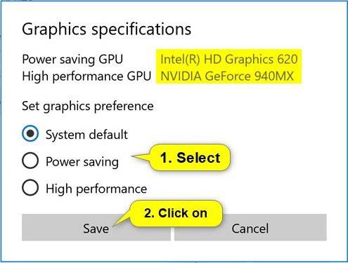 Kaip pasirinkti GPU kiekvienai programai sistemoje „Windows 10“.