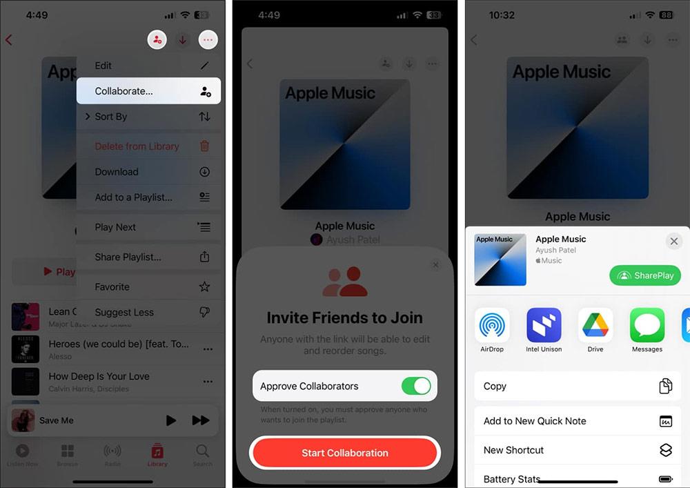 Sådan opretter du samarbejdsafspilningslister i Apple Music