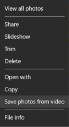 Kako snimiti fotografije iz videa u sustavu Windows 10