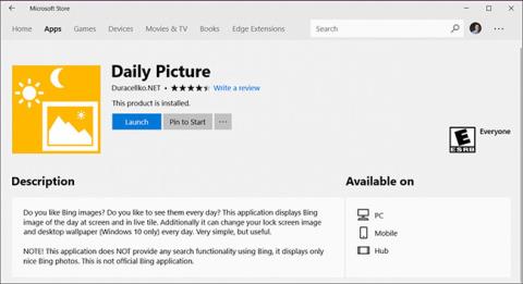 Sådan indstilles Bing Daily Images som Windows 10 tapet og låseskærm