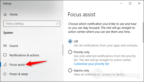 Sådan slår du Focus Assist-meddelelser fra på Windows 10