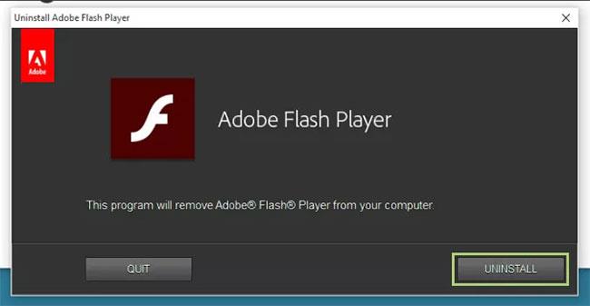 Adobe Flashin asennuksen poistaminen kokonaan Windows 10:ssä