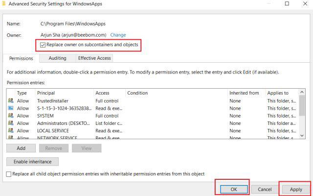 Kako dostopati do mape WindowsApps v sistemu Windows 10?