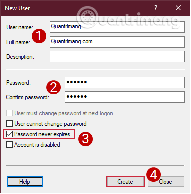 Hur man skapar en ny användare i Windows 10 med hjälp av datorhantering och kontrollpanelen