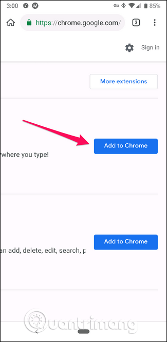 Slik installerer du Chrome-utvidelsen på Android