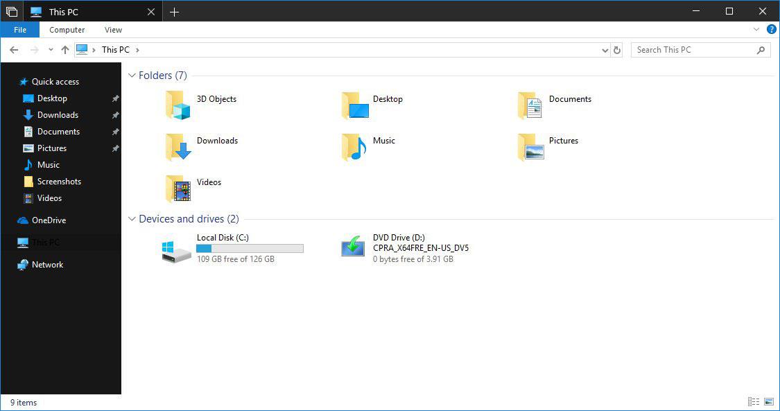 Sådan aktiveres Dark Theme for File Explorer på Windows 10