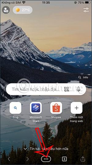 Kako uključiti crnu pozadinu za Microsoft Edge na iPhoneu