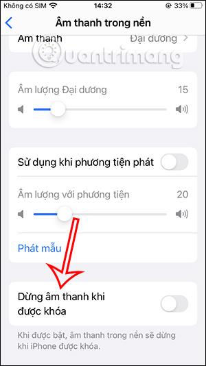 Hvernig á að kveikja á bakgrunnshljóði frá iPhone heimaskjánum