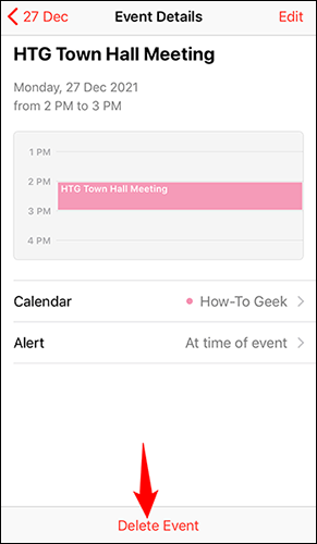 Kā izdzēst kalendāra notikumus iPhone tālrunī