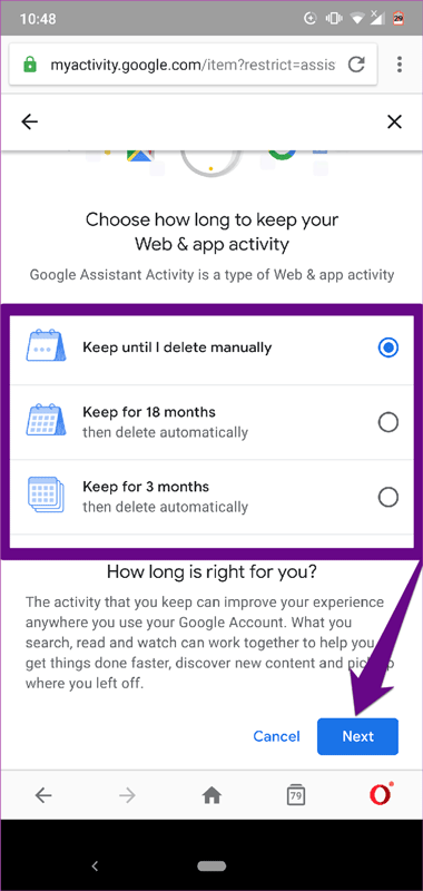 Kaip ištrinti „Google Assistant“ istoriją „Android“.