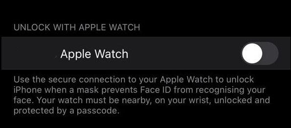 Az iPhone feloldása az Apple Watch segítségével