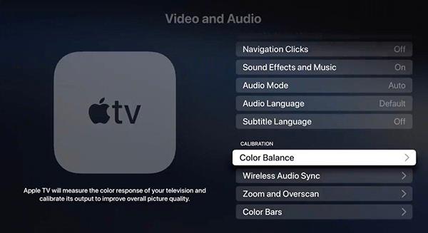 Kako prilagoditi Apple TV ravnotežu boja na iPhoneu