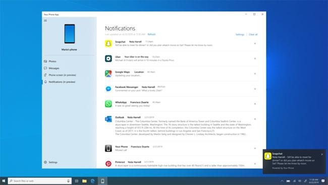 Pokyny k používání telefonu v systému Windows 10