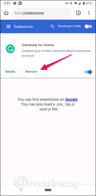 Slik installerer du Chrome-utvidelsen på Android