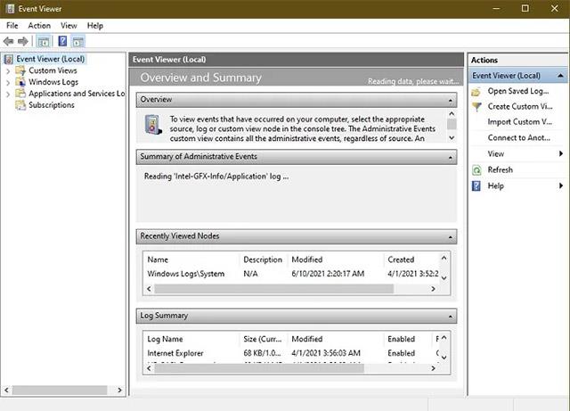 Az indítási és leállítási előzmények megtekintése a Windows 10 rendszerben