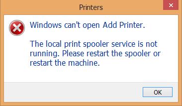 Виправити помилку Служба спулера друку не працює в Windows 10, 8.1, 7
