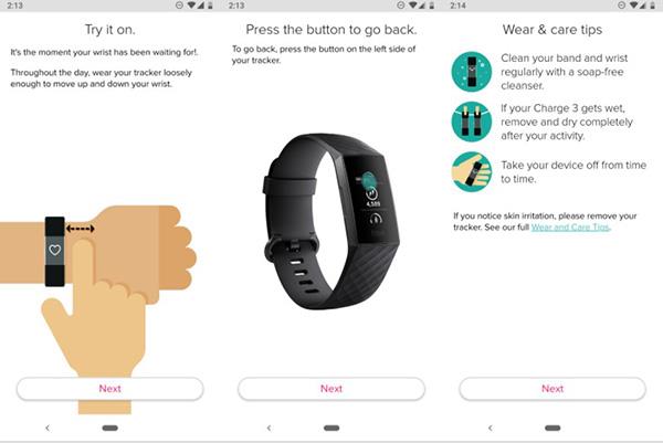 A Fitbit Charge 3 óra beállítása Androidon