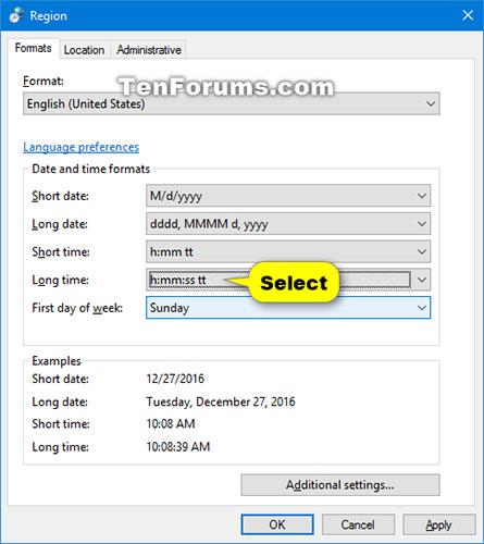 Kako promijeniti sat zaključanog zaslona u 12-satni ili 24-satni format u sustavu Windows 10