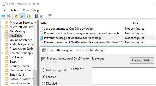 Trin til at deaktivere eller helt fjerne OneDrive-applikationen på Windows 10