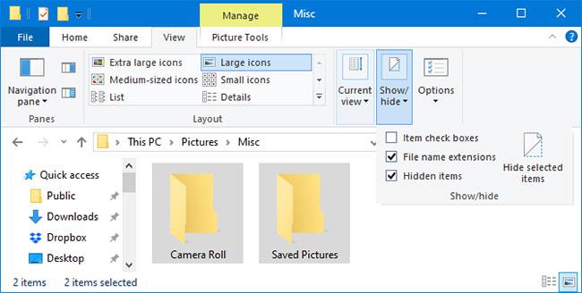 Πώς να διαγράψετε τους φακέλους Camera Roll και Saved Pictures στα Windows 10