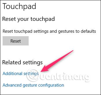 Hvordan tilbakestille Touchpad-innstillinger på Windows 10?