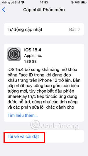 Instruktioner til at skifte fra iOS 15.4 beta til den officielle version på iPhone