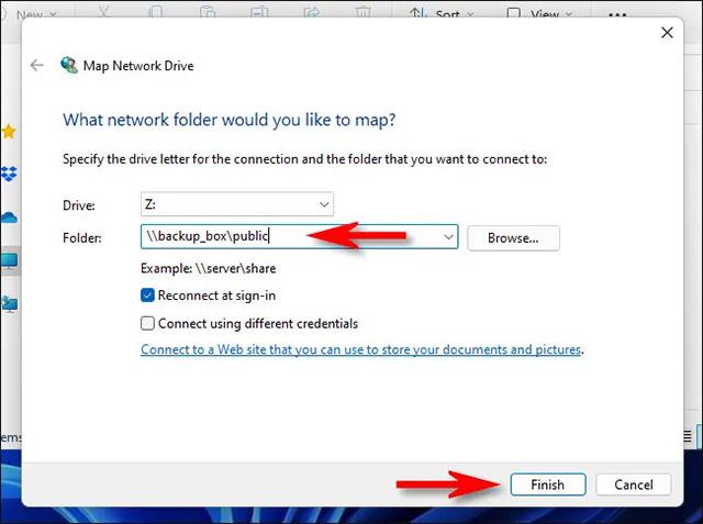 Instruktioner om hur man mappar nätverksenheter i Windows 11