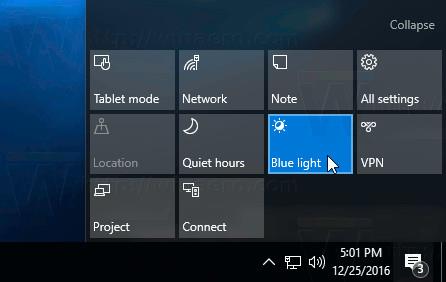 Aktiver Blue Light-tilstand på Windows 10