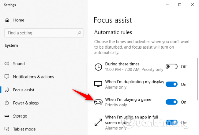 Sådan slår du Focus Assist-meddelelser fra på Windows 10