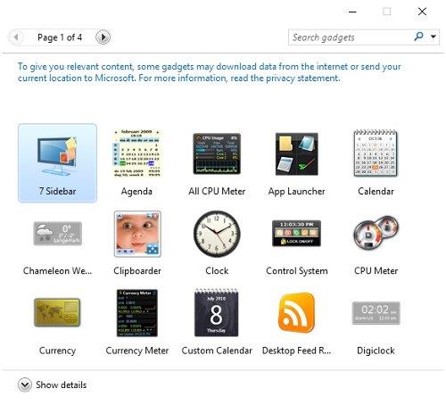Как да инсталирате Gadgets за Windows 10