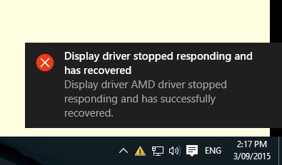 Fix Display driver hætti að svara og hefur endurheimt villu í Windows 10/8.1/7