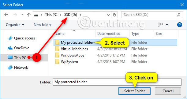 Как да добавяте или премахвате защитени папки в Controlled Folder Access на Windows 10