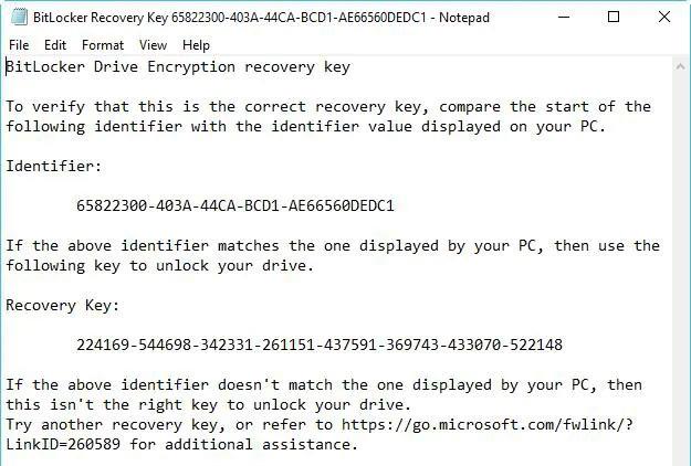 Hur man hittar BitLocker Recovery Key i Windows 10