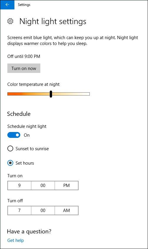 Kako odpraviti napako načina nočne svetlobe v sistemu Windows 10