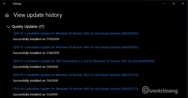 Kako si ogledate zgodovino posodobitev sistema Windows 10