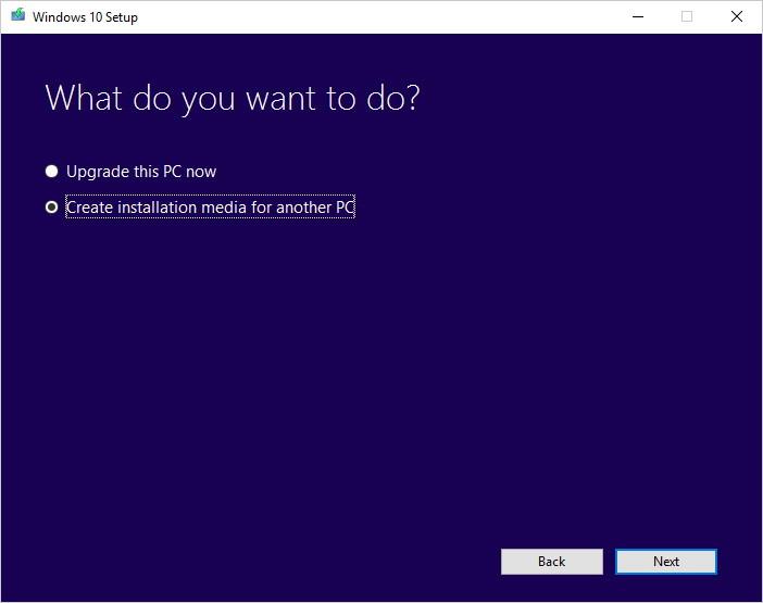 Instruksjoner for oppgradering fra Windows 10 32-bit til 64-bit